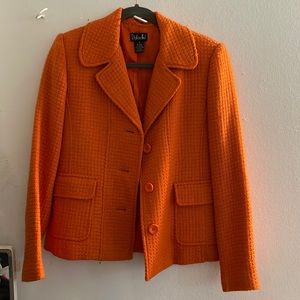Orange blazer